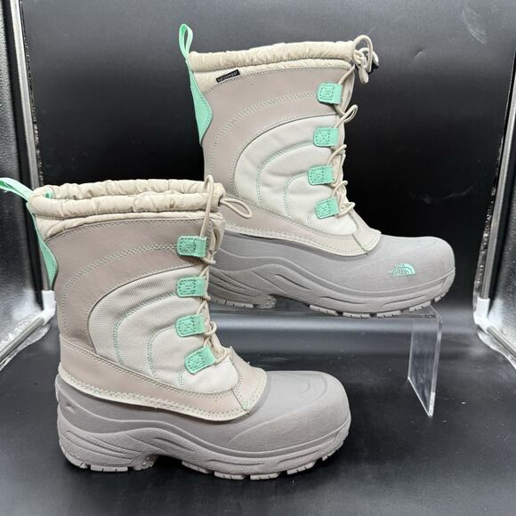 The North Face Alpenglow Therma Felt Kids Size 5 Waterproof Insulated Snow Boots - Picture 2 of 8
